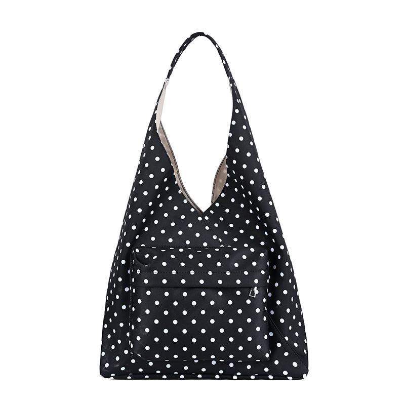 Korean Fashion Polka Dot Women'S Bag New Large-Capacity Niche Shoulder Bag High-End Casual Simple Tote Bag