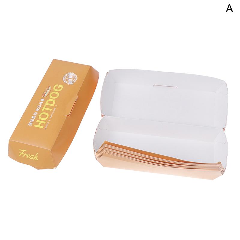 10 шт. одноразовая бумажная упаковка для сыра и собак с крышкой, бумажный поднос для закусок, чипсы, картофель фри, держатель для курицы, коробки для бенто