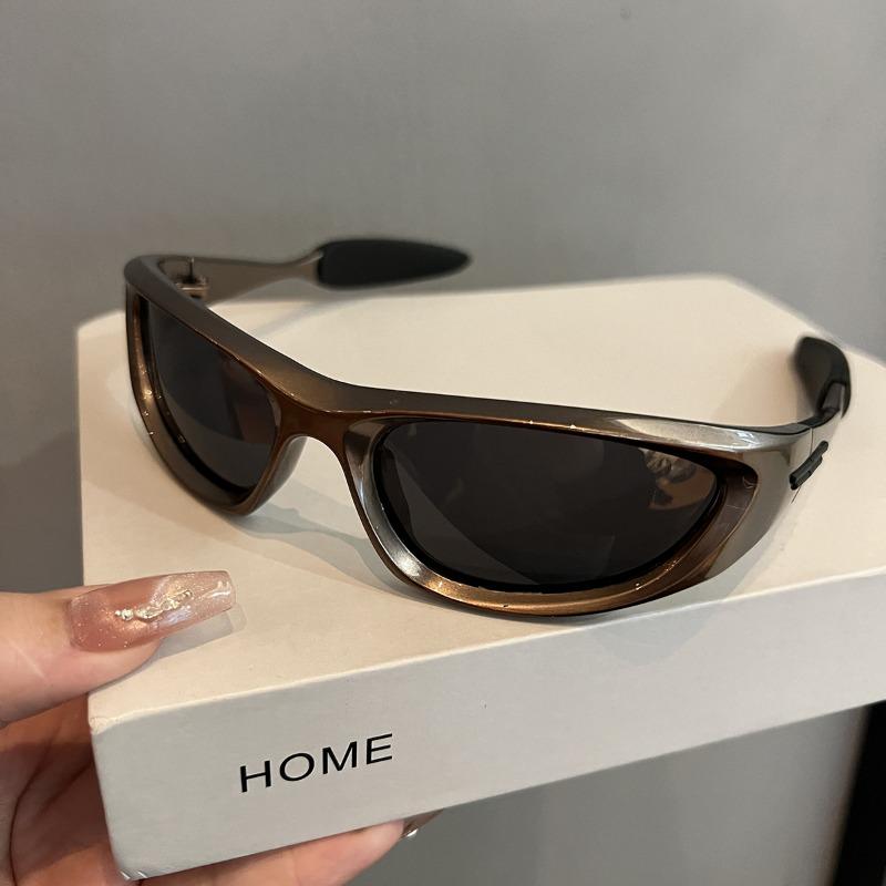 

Неполяризовані Сонцезахисні окуляри для спорту на відкритому повітрі Захисні Сонцезахисні окуляри Круті Модні Сонцезахисні Вітрозахисні Повнокадрові Чоловічі Жіночі Окуляри сірий