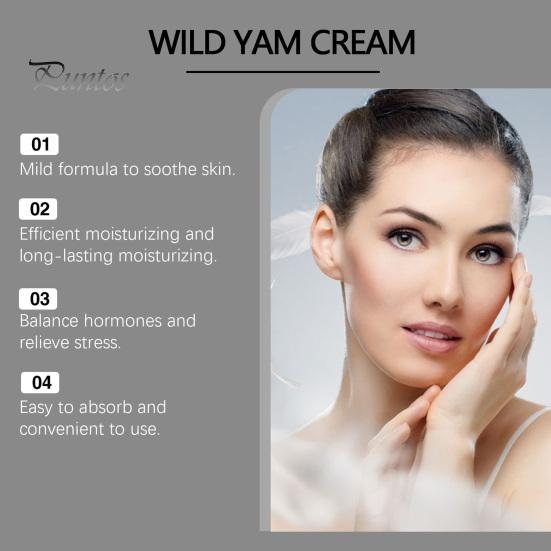 1/2/3Pcs Organic Wild Yam Cream for Hormone Balance Menopause Relief Lavender Scent Soothing PMS Care Cream with Natural Ingredients
