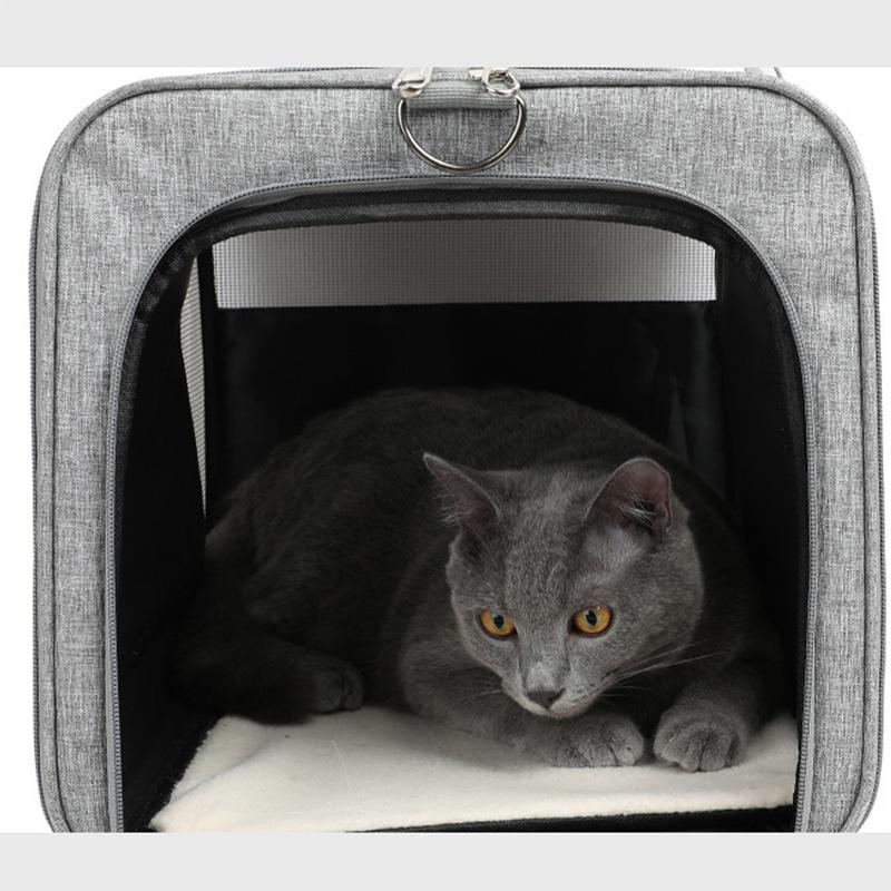 Pet Travel Carrier Foldable Dog Carrier Bag Pet Supply Breathable Kitten Carry Backpack For Outdoor Hiking Park Shopping Beach
