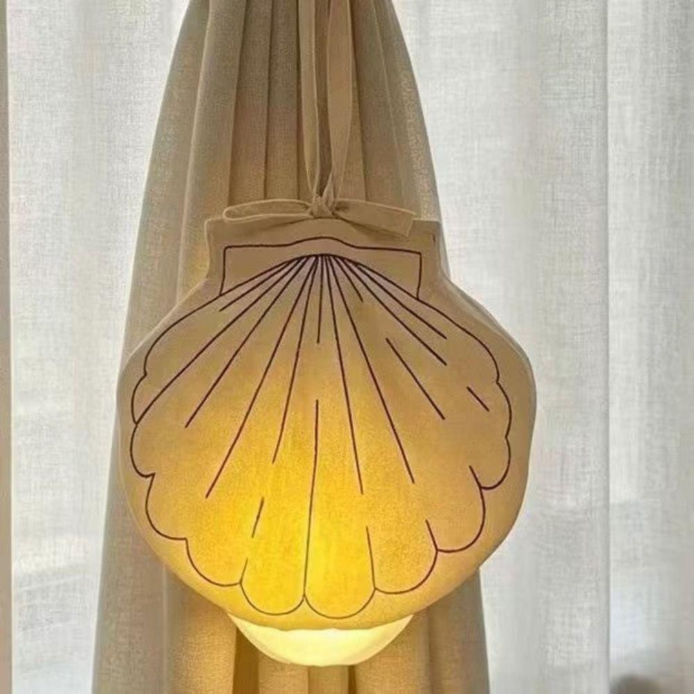 3 color Bedside Lamp Shell shape Atmosphere Lamp Simple Hanging Lamp Children's Room