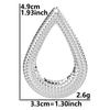 6pcs Rectangle Star Bulk Charms For Jewelry Making DIY Earrings Accessories Geometric Stainless Steel Charm Pendant Materials