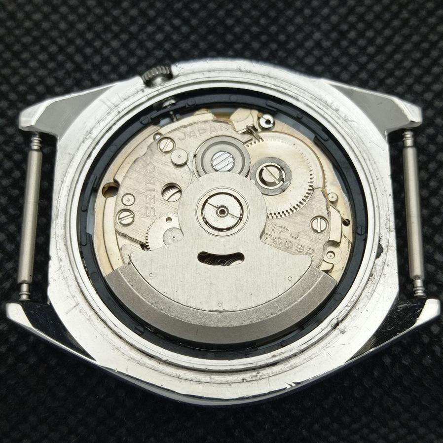 USED JAPAN SEIKO 5 AUTOMATIC 7009A MENS OLD ORIGINAL DIAL WATCH a416126-2 R10621f-a416126