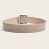 Trendy Suede Leather Wide Belt Luxury Design Business Waist Strap Trouser Dress Belts  Gifts