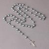 Disponibile: Collana Rosario con Perle di Vetro e Croce