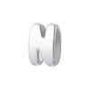 1Pcs Silvery Large/Small Polished Bead Letter Charm Pendant Suitable for Handmade Jewellery Accessories 1 Piece: VZ518