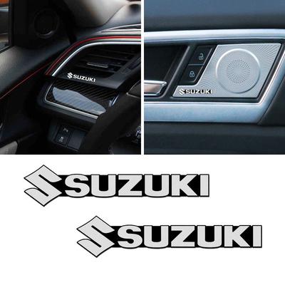 2/4 Piezas 3D Aluminio Decoración Altavoz Audio Coche Insignia Pegatina para Swift SX4 Samurai Sport Jimny Grand Vitara Alto GW250 Splash Swace