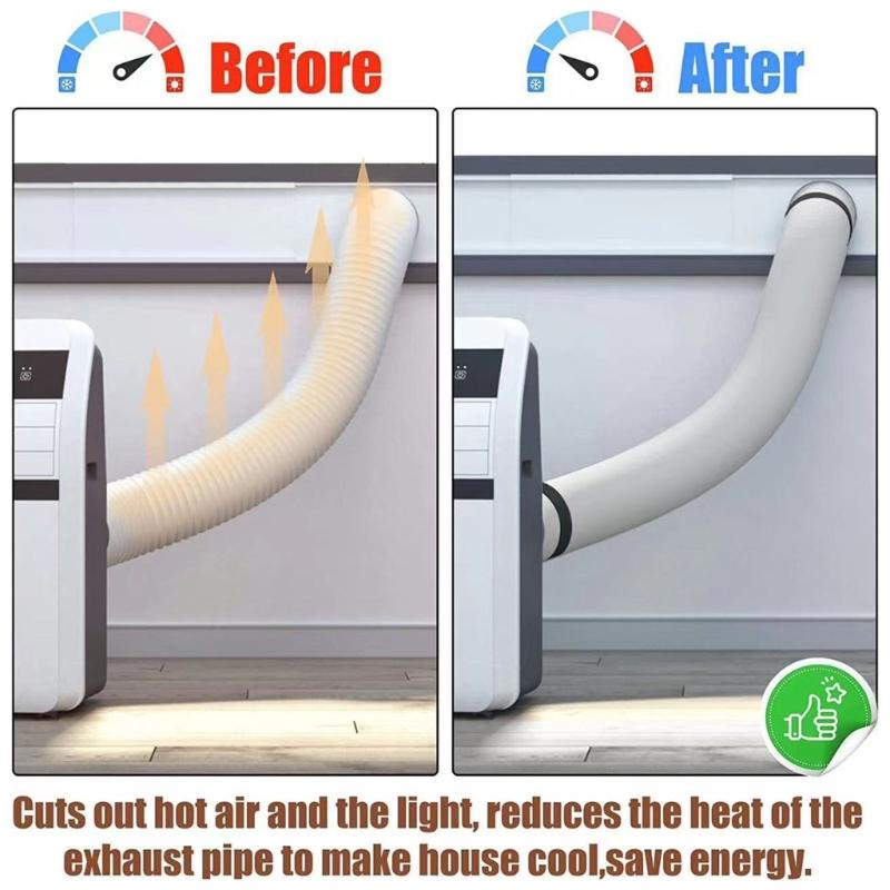 Air Conditioner Hose Cover Wrap Portable Hose Duct Vent Cover Insulation Sleeve for 5-5.9inch Diameter Exhaust Hose