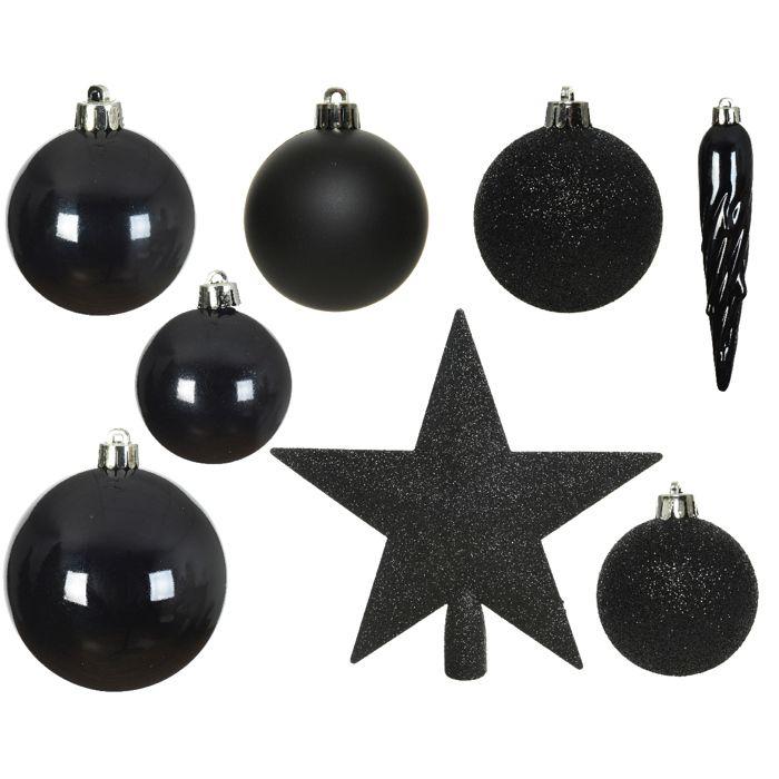 Boîte De 33 Accessoires EDM - Esprit De Noël - Noir - 72211