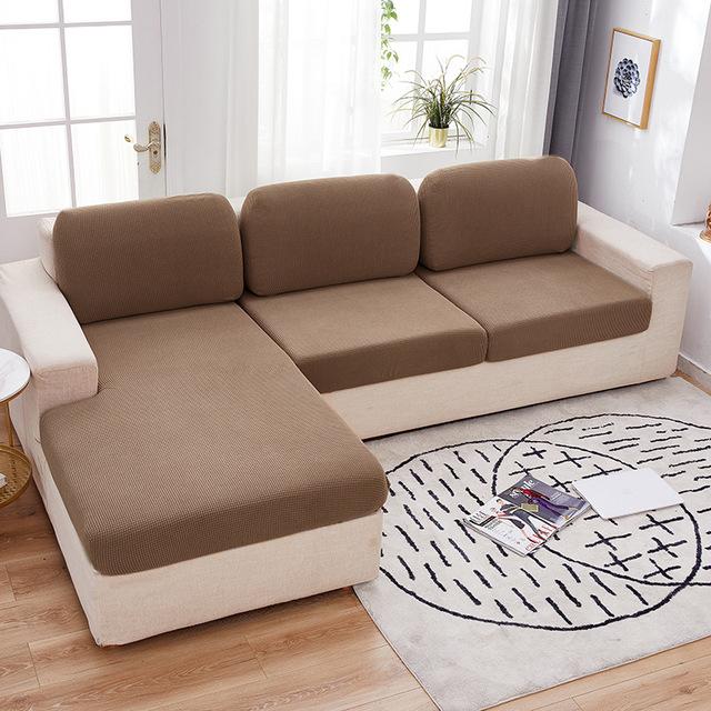 

Жаккардовый чехол для дивана, однотонный чехол для мебели, чехлы для диванов для гостиной, дома, спандекс, эластичный, моющийся, съемный протектор Normal (S)-1PC верблюд