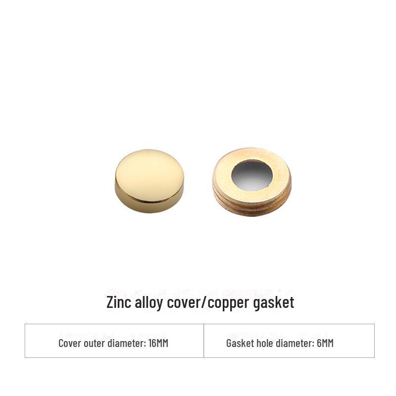 Curved Copper and Stainless Steel Decorative Mirror Nail Caps