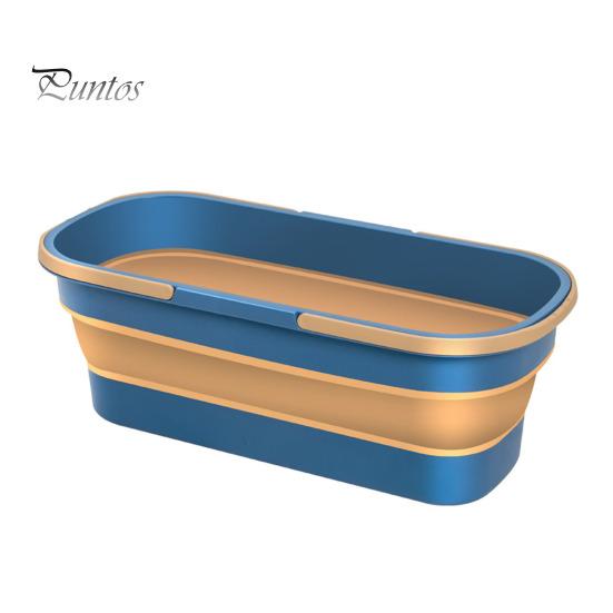 

Ведро для воды, независимый резервуар для жидкости с ручкой, складная конструкция, портативное, большой емкости, многоразовое складное ведро для воды синий