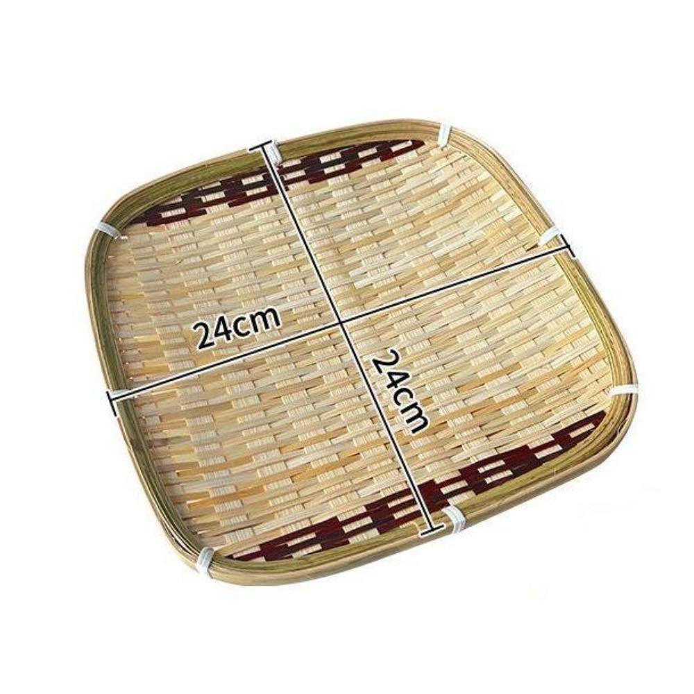 Vegetable Food Storage Basket Bread Round Snack Basket Rustic Woven Basket  for Fruit Vegetables