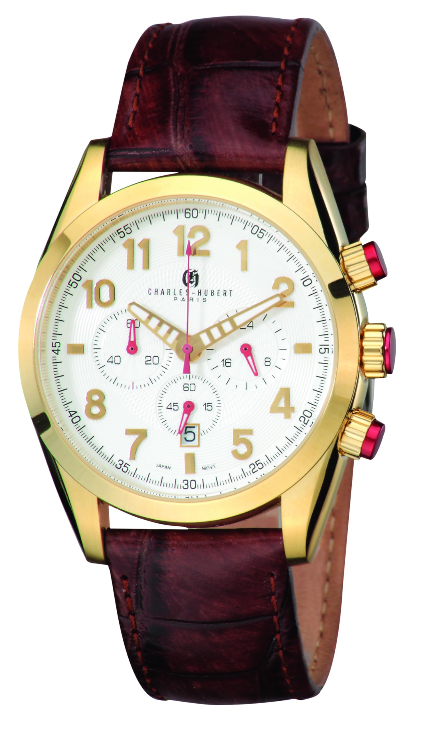 CHARLES-HUBERT (Charles Hubert) Chronograph Date Watch 3895-G