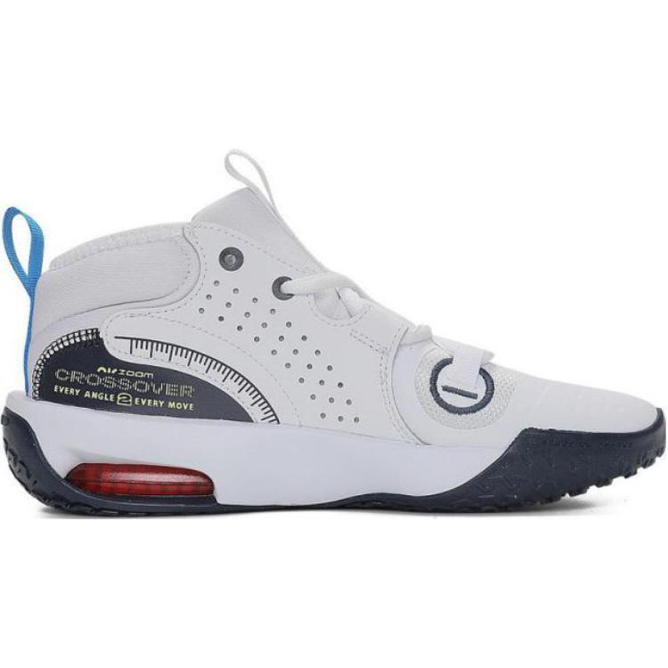 Nike Air Zoom Crossover 2 GS White Light Lemon Twist Obsidian Kids Sneakers Clear-Blue FB2689-103