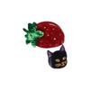 Socks Appeal NAT Hair Clip Strawberry Cat Red