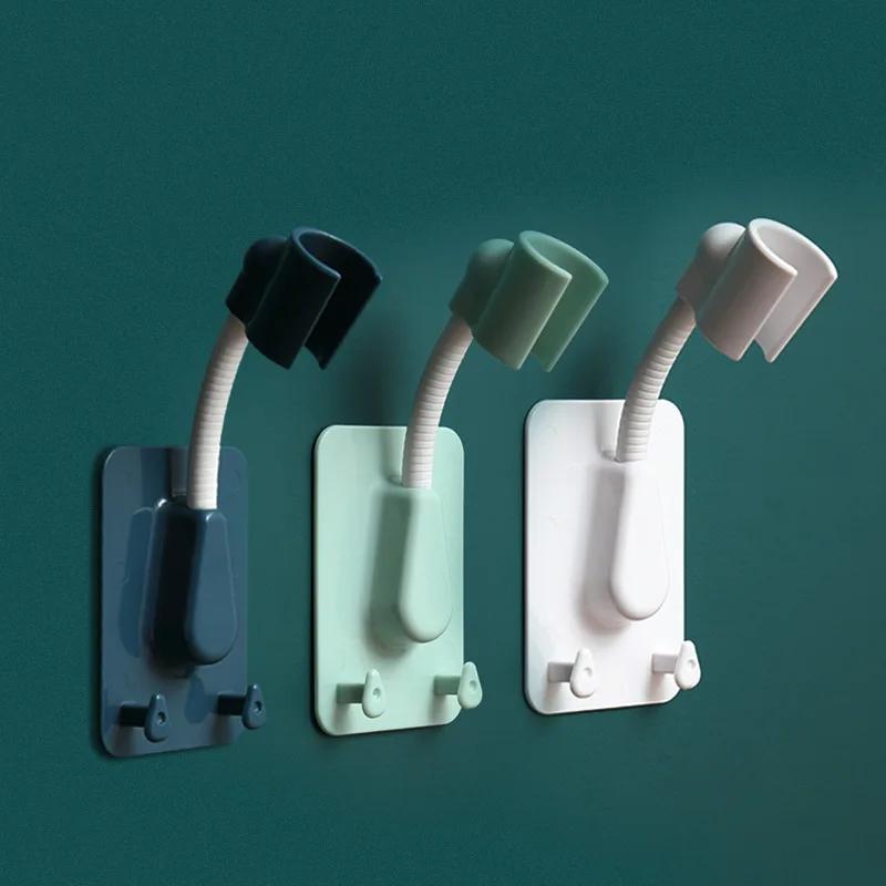 Duschkopfhalterung ohne Bohren Kreative Raupe Silikon-Saugnapf Hängende Düse Abnehmbarer Festsitz Duschzubehör