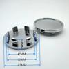 ASS1 4pcs 62mm Clips 47mm Blank No EMBLEM Car Wheel Center Caps No Logo Wheels Hub Cap Rim Hubcaps Dust Cover Replace Car Accessories