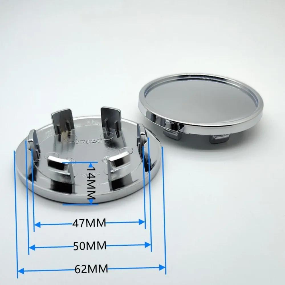 ASS1 4pcs 62mm Clips 47mm Blank No EMBLEM Car Wheel Center Caps No Logo Wheels Hub Cap Rim Hubcaps Dust Cover Replace Car Accessories
