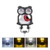 LED Owl Demon Eye Headlight Dynamic Motorcycle Devil Eyes Yellow White Flash Waterproof for Motorbike Car Headlight Accessories