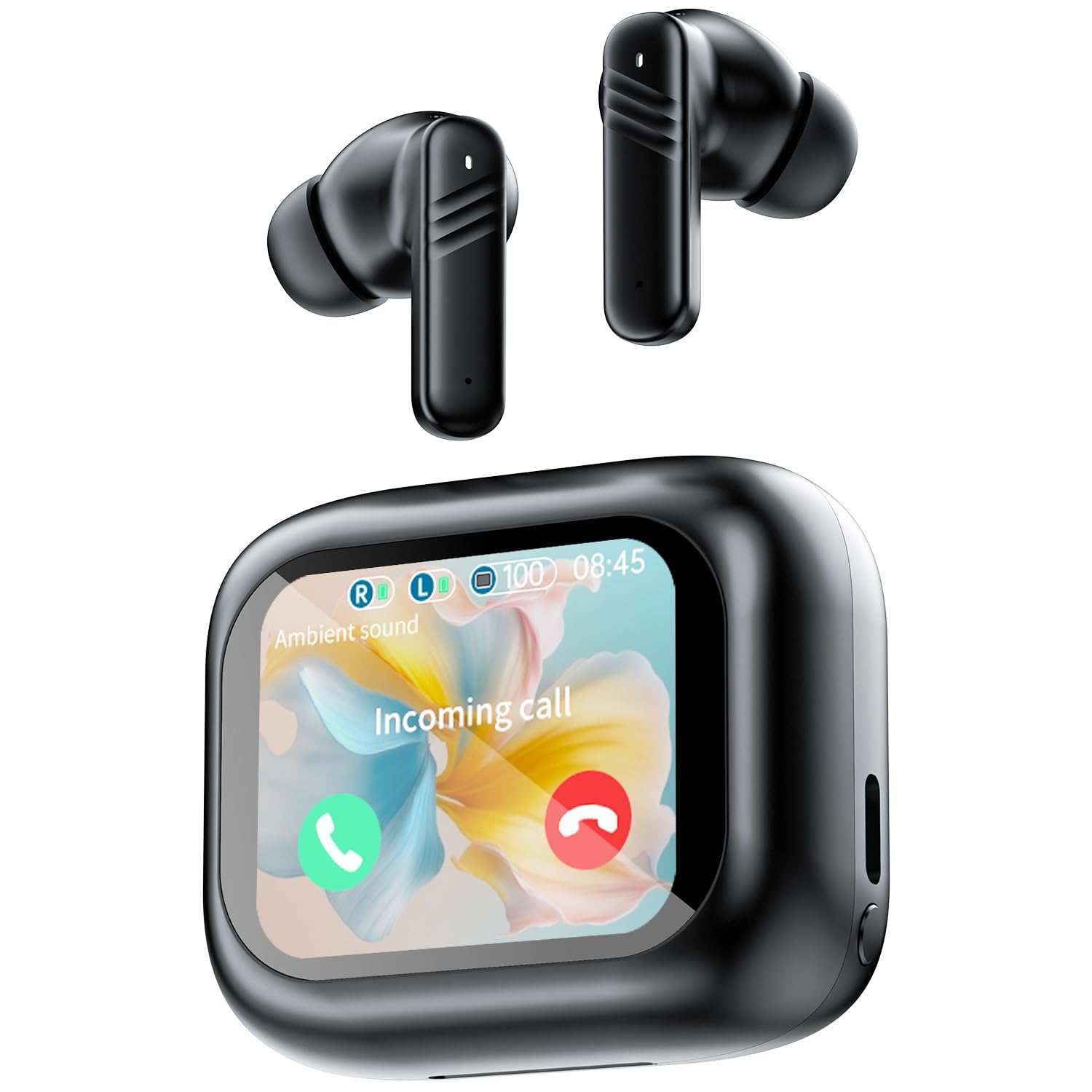 

Бездротові Bluetooth навушники Інноваційні з Bluetooth-звуком у вусі Звук Витік звуку 48 годин IPX7 Компактні та сумісні з та та Веб-конференціями чорний