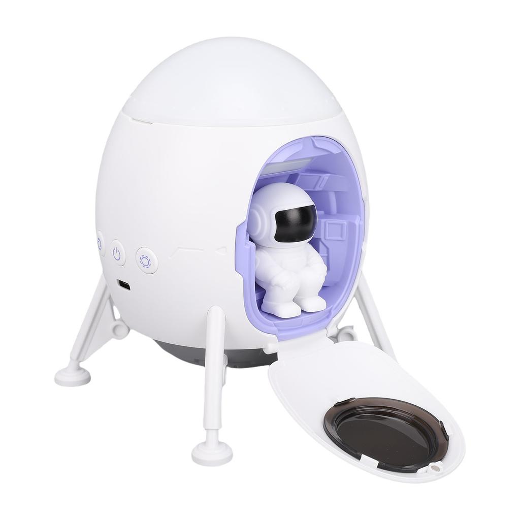 Projection Lamp Bluetooth Speaker White Noise Moon Lander Spaceman Ambiance Night Light for Indoor