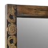 Wall Mirror Walnut Brown 70 x 50 cm Particleboard and Glass