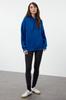 Women's Fashionable Stylish Sweatshirt Mink Thick Fleece Inside Oversize Wide Fit Hooded Basic Knitted Sweatshirt