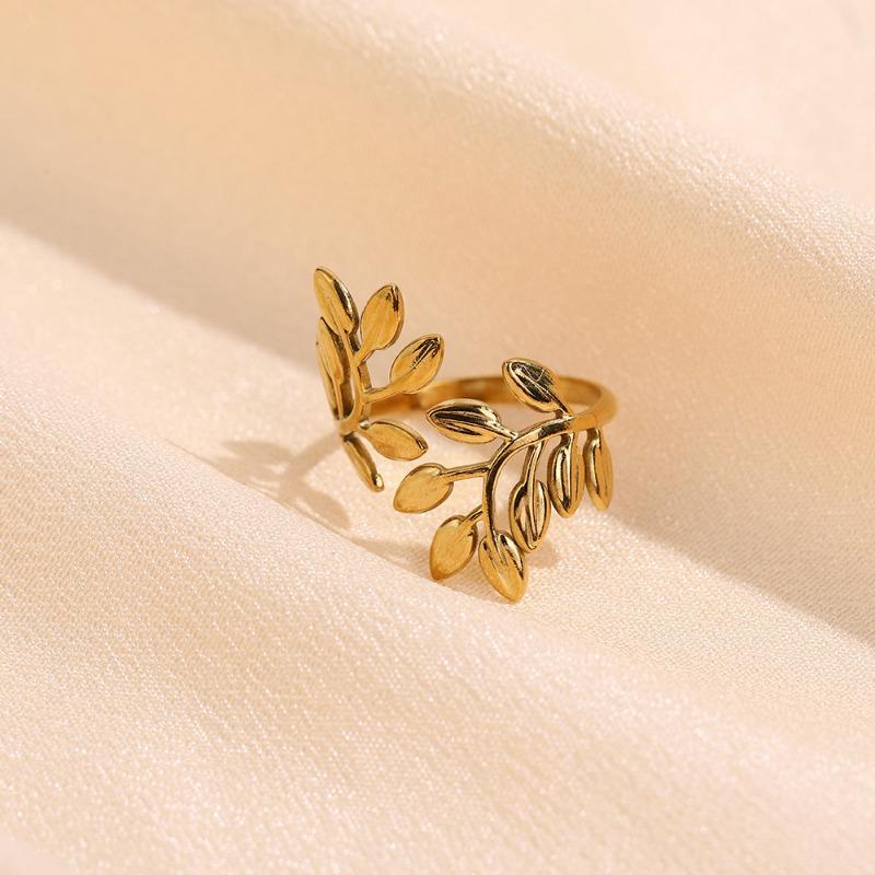 Premium Stainless Steel Ring Opening Retro Geometric Line Ring Hydraulic Titanium Steel Jewelry