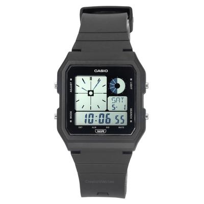 POP Retro Vintage Digital Black Resin Strap Quartz LF-20W-1A Unisex Watch