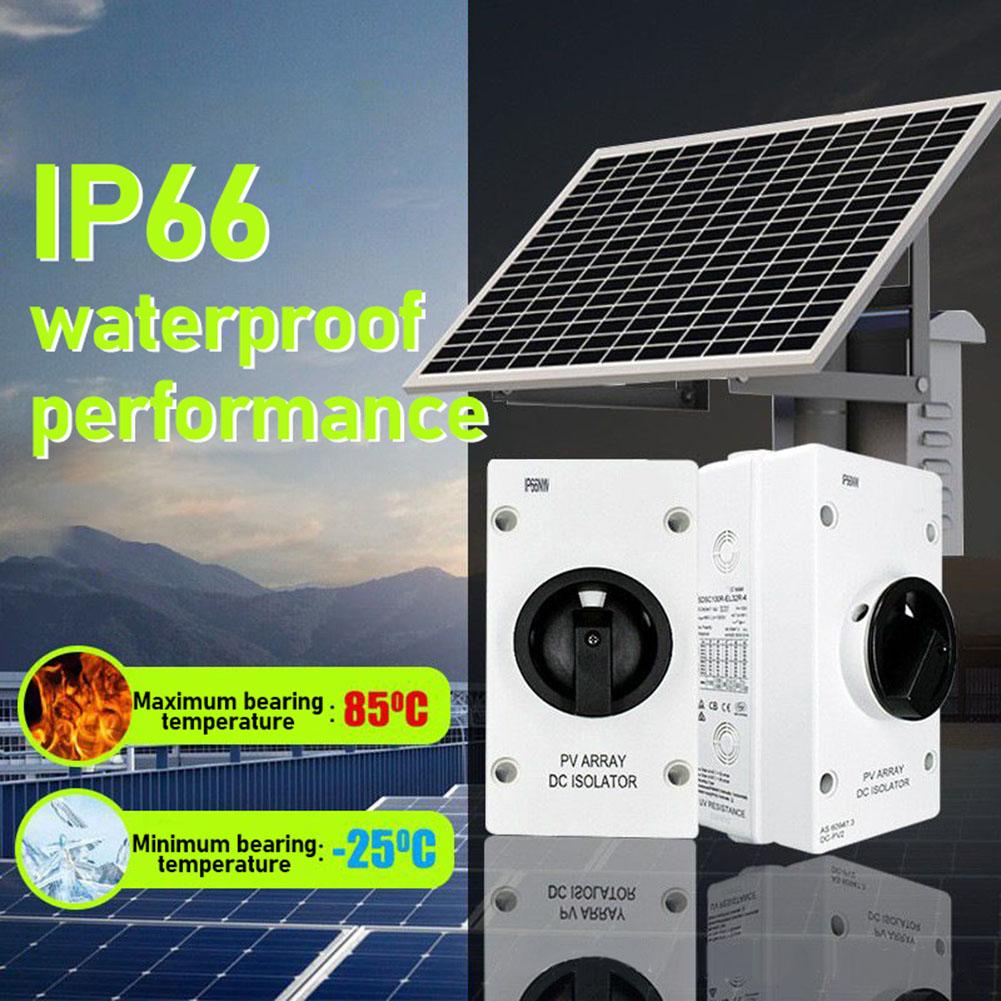 

Фотоэлектрический изолирующий выключатель 1000 В постоянного тока 180x 98 x 110 мм 32A 4P