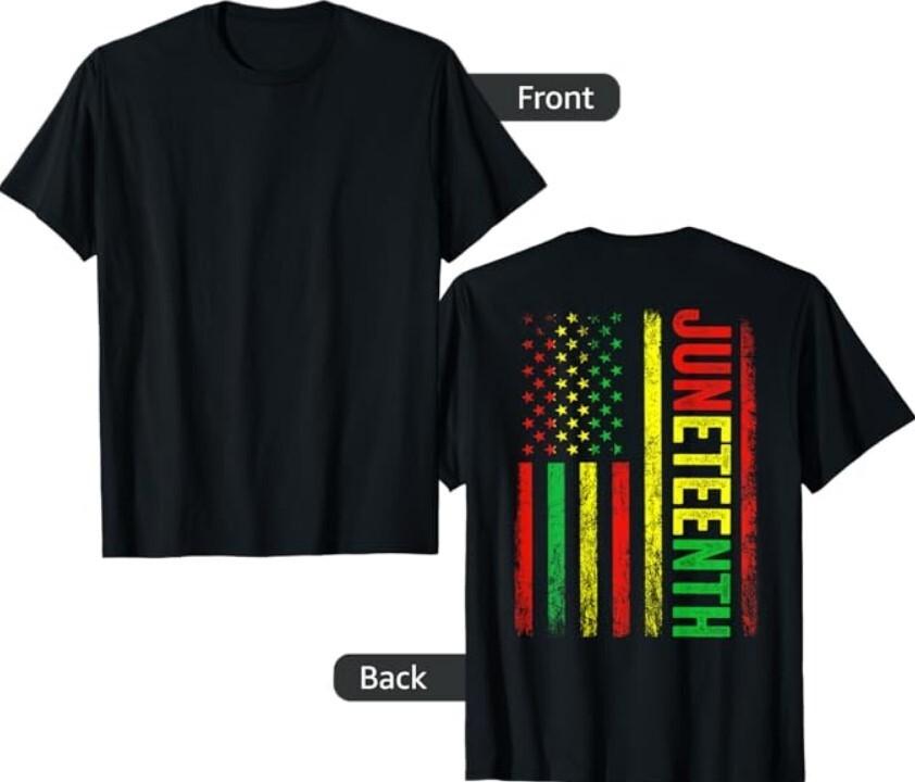 Juneteenth Flag Celebrate Black Freedom 1865 Men Women T-Shirt Unisex T-Shirt S