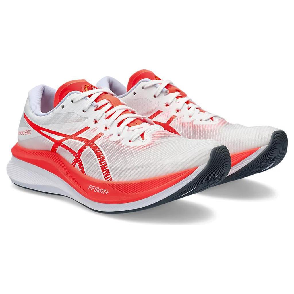 New Asics Magic Speed 3 White Sunrise Red Women's 1012B652-100