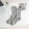 Sophisticated Ladies' Ankle Socks with Embroidery Colorful Bows Stretchable Cotton Fabric Middle Tube Calf Socks Hosiery