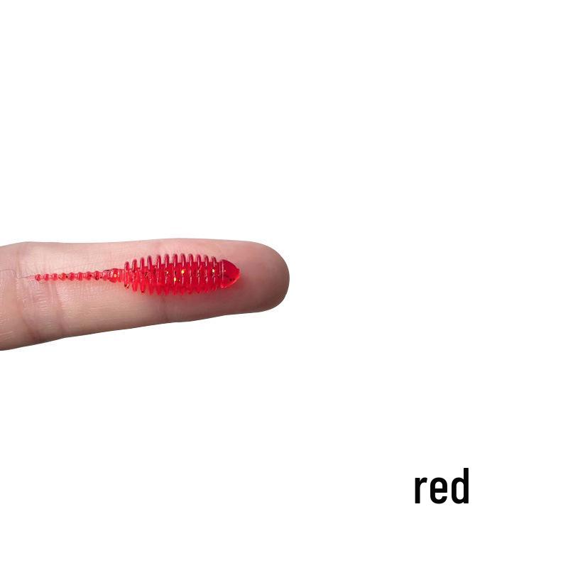 Nadel Schwanz 3,5cm Grundfischen Köder - 10 Weichköder für Rapfen, Barsch, Mandarinfisch, Je 0,2g