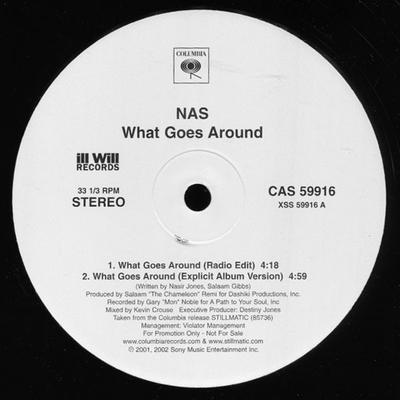 12inch Record NAS - What Goes Around (Poison) CAS59916PROMO Columbia 2002 US Rap & Hip-Hop/R&B Used