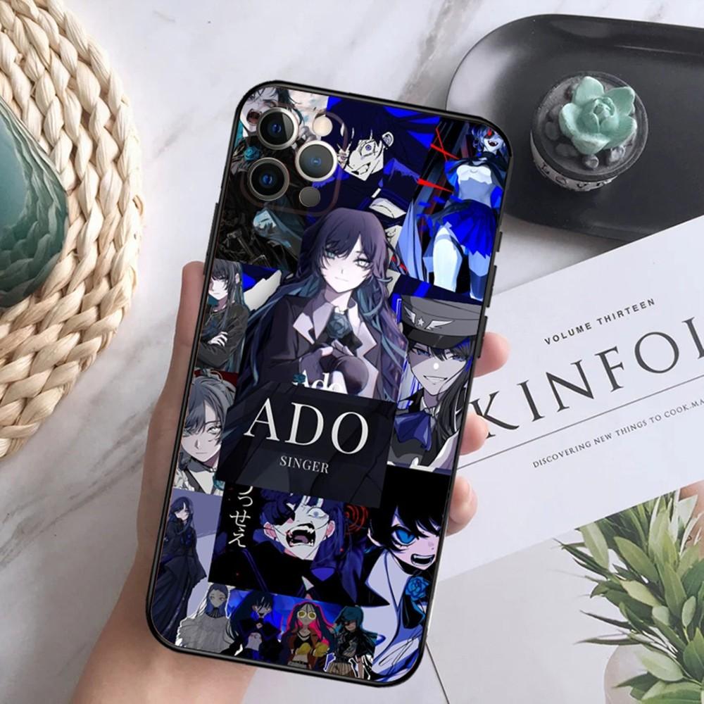 

Ado Japanese Singer Phone Case For iPhone 16,15,14,13,12 Mini 11 Pro XR,X,XS,MAX 7,8 Plus Silicone Cover Soft Black iPhone11