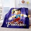 The Pinocchio Cartoon Blanket Is Fluffy and Soft, Suitable for Home, Travel, Camping, and RVs, Making It A Perfect Holiday Gift.
