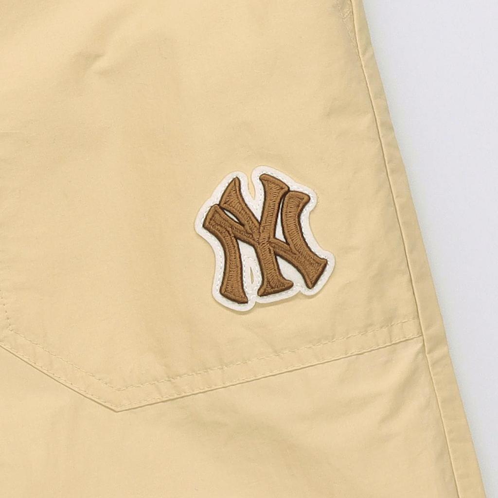 MLB Solid Color Tapered Woven Printed Letter Casual Pants Women Bottoms Khaki 3FWP08014-50BGS