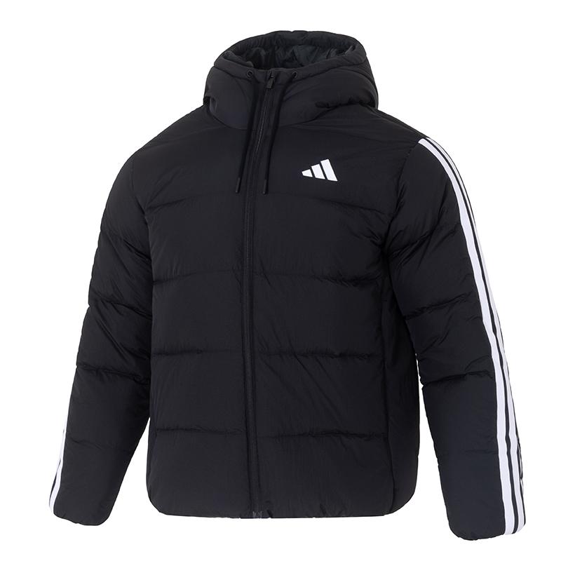 Adidas ESSENTIALS 3 Stripes Down Jacket Men s Black KH3987 S