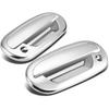 ABS Chrome Door Handle Covers and Tailgate Cover with Keyhole for 97-03 Ford F-150 2DR / 97-00 Ford F-250 2DR with Both Driver Side and Passenger