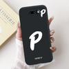For LG V50S ThinQ / V50 ThinQ 5G Lucky Initial Letter Phone Case For LG V50 V50S ThinQ Black Silicone Soft Cases Bumpers