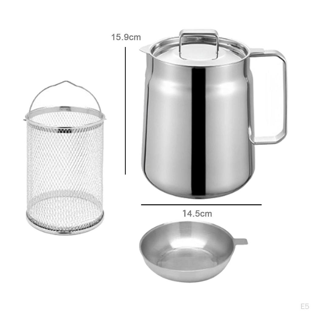 Deep Fryed Basket Fryer Pot Milk Warming Antiscald Multifunction Chicken with Handle