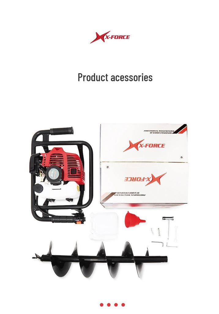 52CC High-Power Gasoline Earth Auger and Soil Digger Tool