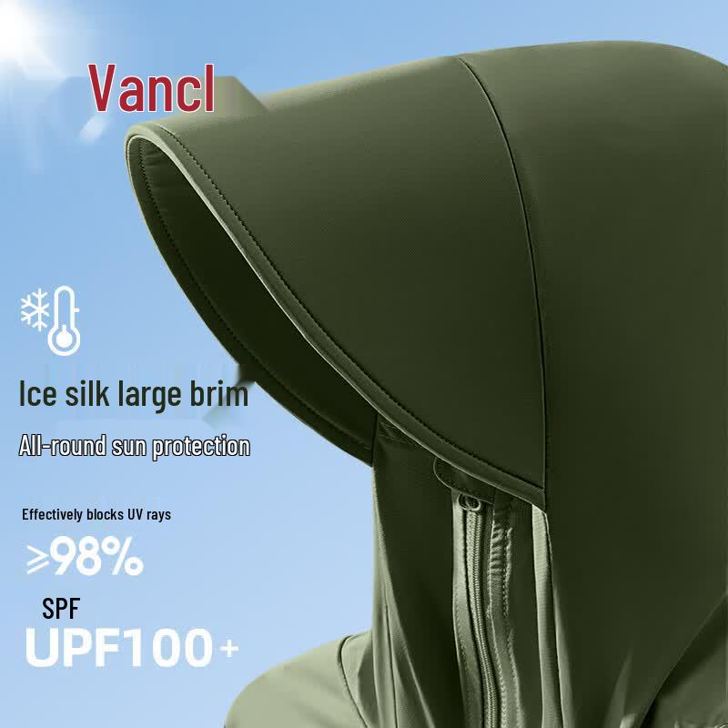 Men s Quick-Dry Hooded UV Protection Jacket 3XL