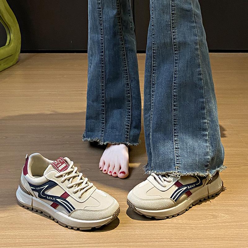 Little White Shoes Women's Spring and Autumn New Female Students' Leisure Sports Versatile Board Shoes Street Shooting Forrest Gump Shoes