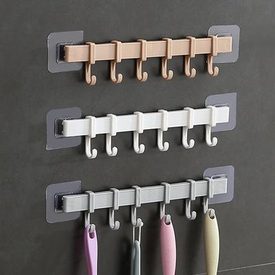 Kitchen Hook Rack No Punching Rod Hanger Strong Viscose Bathroom Wall Wall Hook Towel Rack