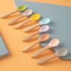 Pet Cat Canned Food Spoon Wooden Handle Silicone Kitten Wet Food Feeding Spoon Baby Food Grade Material Pet Supplies