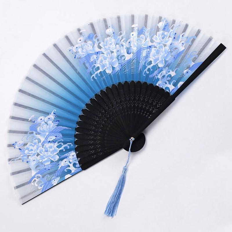 

New Vintage Folding Fan Retro Chinese Japanese Bamboo Hand Folding Fan Dance Hand Fan Home Decoration Ornaments Craft Gift Fan